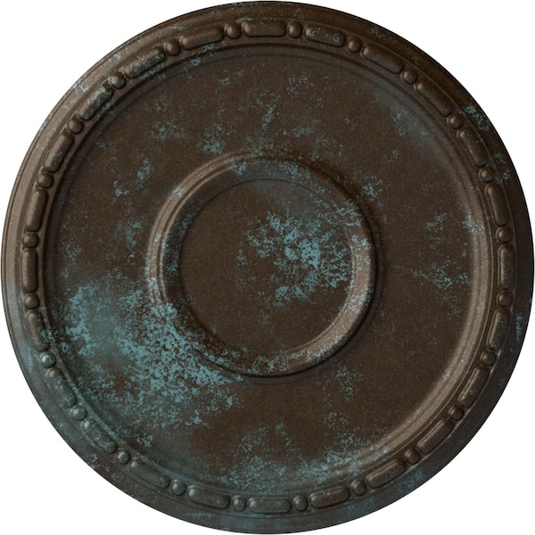 Ekena Millwork Medea Ceiling Medallion (Fits Canopies up to 5 1/2"), 16 1/2"OD x 1 1/2"P, Bronze Blue Patina CM16MDBBS - main